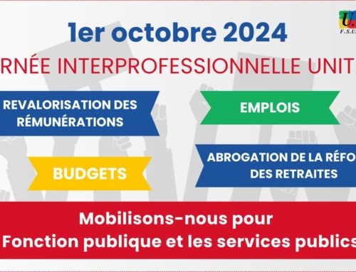 Grève le 1er octobre : pour les salaires, les services publics, l’abrogation de la loi retraites !