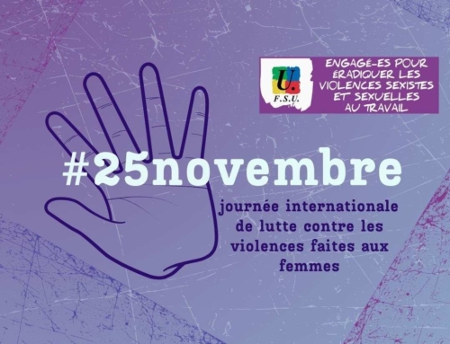 25 novembre : Journée internationale de lutte contre les violences faites aux femmes