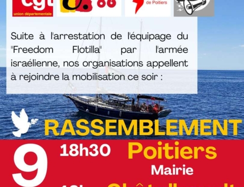Rassemblements 86 de soutien à la flottille humanitaire vers Gaza