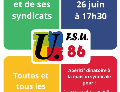 Soirée de fin d’année de la FSU 86 et de ses syndicats