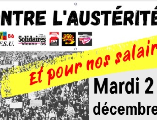 2 décembre 2025 : Mobilisé-es contre l’austérité et pour nos salaires !