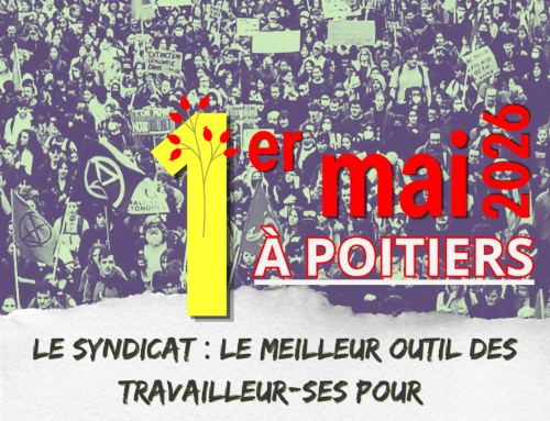1er mai 2026 à Poitiers, toutes et tous mobilisé-es