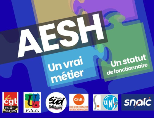 AESH : une carte postale pour un vrai statut !